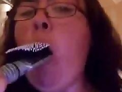My friend demonstrating her cocksucking skills video on WebcamWhoring.com