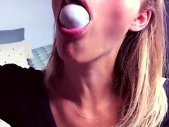 Lele, the college dream girl sucks a lolly and makes you cum. JOI countdown video on WebcamWhoring.com