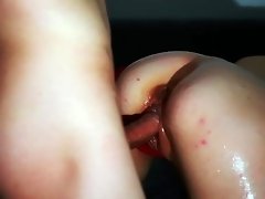 HOT MOM RIDING ANAL & OIL - CUMSHOT, CREAMPIE AND REAL ORGASM video on WebcamWhoring.com