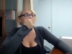 Hot Secretary Masturbates In Her Office video on WebcamWhoring.com