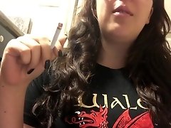 Sexy Chubby Brunette Goddess Smoking and Talking in cute sexy voice ASMR video on WebcamWhoring.com