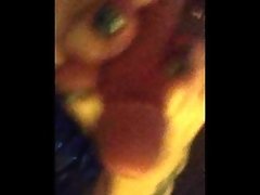 Teen brunette Footjob video on WebcamWhoring.com
