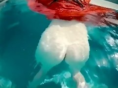Caught a Mermaid Underwater and Fucked her Hairy Ginger Pussy to Creampie video on WebcamWhoring.com
