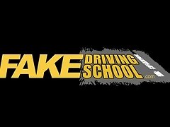 Fake Driving School Redhead horny minx quirts on mechanics big black cock video on WebcamWhoring.com