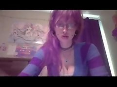 Alternative Girl Teases video on WebcamWhoring.com
