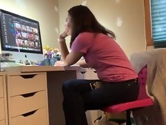 Frustrated Bitch Playing With Her Pussy Watching Porn video on WebcamWhoring.com