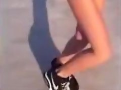 drunk teen presents her ass in public video on WebcamWhoring.com
