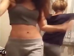 two cute turkish girls dancing video on WebcamWhoring.com