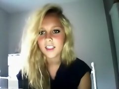 Hot Blonde Girl Stripping On Cam video on WebcamWhoring.com