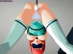 Tied up anime redhead gets penetrated video on WebcamWhoring.com