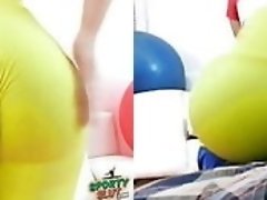 Huge Hypnotic Bubble Butt Tiny Waist and Fat Cameltoe Latina video on WebcamWhoring.com