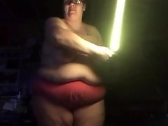 Boobs Ross Shows Off Her Lightsaber video on WebcamWhoring.com