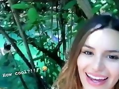 Madison Grace Reed sexy selfie at outdoor restaurant video on WebcamWhoring.com