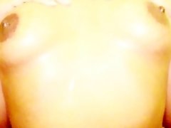 Trying to get off - Nipple Play - Bathroom Nipple Orgasm video on WebcamWhoring.com
