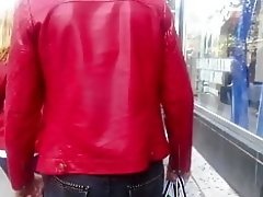 Two Womens in Red leather jacket sexy jean ass video on WebcamWhoring.com