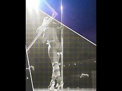 Strip topless pole dancing video on WebcamWhoring.com