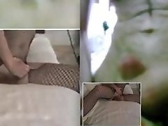 Teaser t body fishnet gets C2C Skype dude to cum video on WebcamWhoring.com