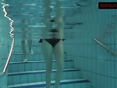 Nastya and Libuse sexy fun underwater video on WebcamWhoring.com