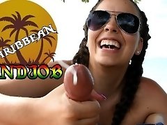 CARIBBEAN PUBLIC HANDJOB - PREVIEW video on WebcamWhoring.com