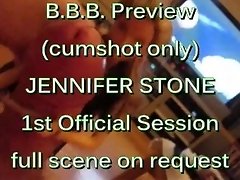 BBB preview: Jennifer Stone's 1st official facial (cumshot only) video on WebcamWhoring.com