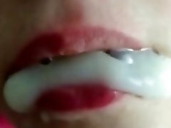 Cum in mouth - Cum Swallowing - Cumshot video on WebcamWhoring.com
