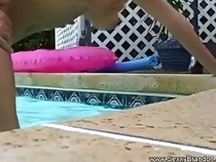 Amateur Couple Fuck In The Pool In Sunny Florida video on WebcamWhoring.com