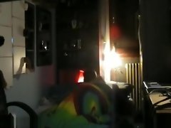 Girlfriend fucking on spy cam video on WebcamWhoring.com