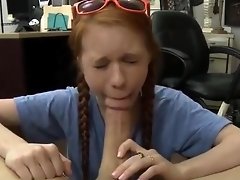 Pretty Redheaded Bimbo Dolly Little Smokes Pole In Pawn Shop video on WebcamWhoring.com