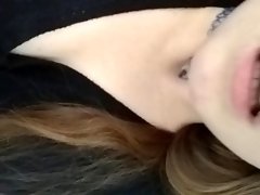 Just my face as I play, still feeling shy. video on WebcamWhoring.com