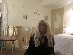 older usa lady doing a strip dance video on WebcamWhoring.com