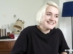 Sweet Short Haired Blonde Rubbing Her Pussy video on WebcamWhoring.com