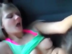 2 Lesbians Licking Pussy In An Automobile video on WebcamWhoring.com