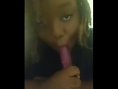 Choking and Gagging on My Dildo - Suprise at End video on WebcamWhoring.com