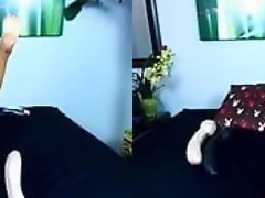 Camgirl bouncing on the DICK video on WebcamWhoring.com