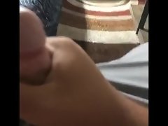 Master bating in the living room with cumshot video on WebcamWhoring.com