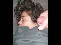 Trying to cum on sleeping gf face video on WebcamWhoring.com